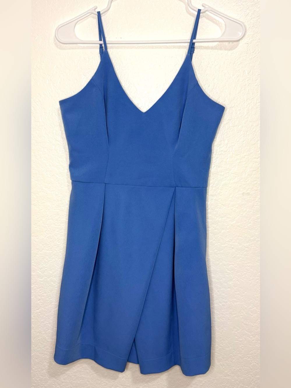 Gianni Bini Royal Blue V-Neck Spaghetti Strap Mini Dress Sz-Small